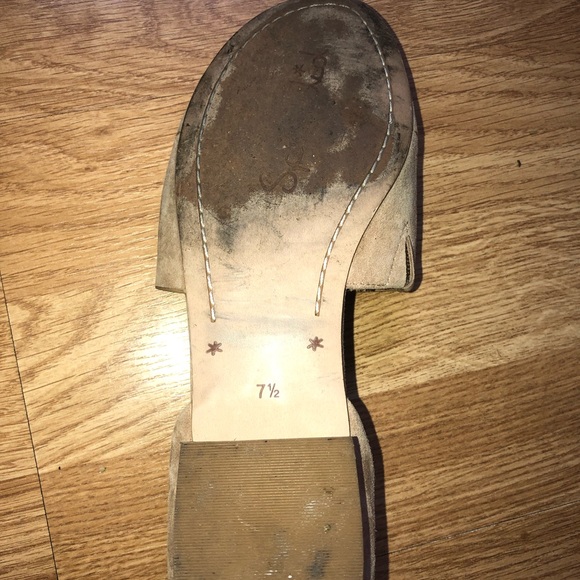 Anthropologie SPLENDID Suede Slip On Sandal Flats - Picture 4 of 6